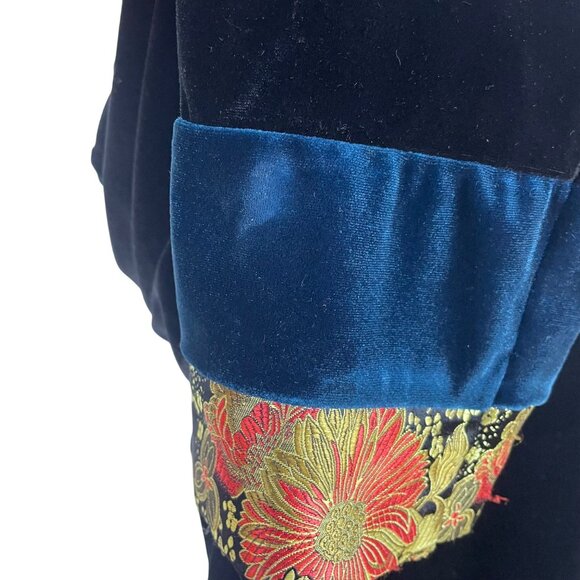 Vintage Notations Womens Black Velvet Button-Up Jacket Size  XL - Picture 6 of 8
